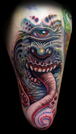 Tattoos - Bio-Organic tattoos - cyclops